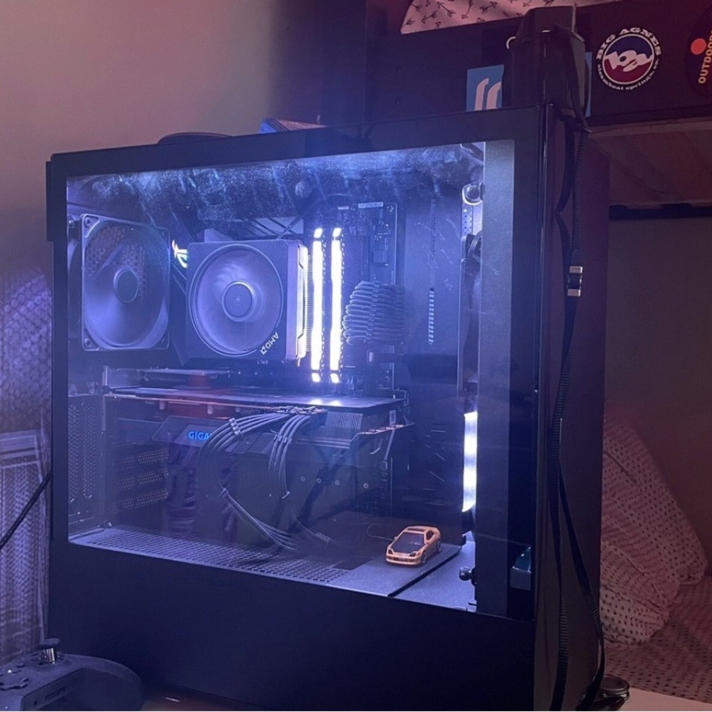 NZXT Black PC with RGB Accents